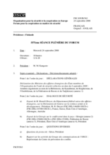 Journal of the 557th Plenary Meeting of the Forum for Security Co-operation (fr)