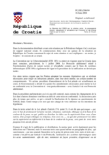Contribution  écrite de l'Ambassadeur Vladimir Matek, Représentant permanent de la Croatie auprès de l'OSCE