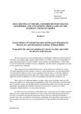 Session 4: Ministère français de l'Éducation nationale et de la Recherche