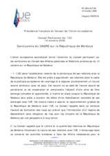 Statement by the French Presidency of the Council of the European Union on the Conclusions of the General Affairs and External Relations Council on Moldova