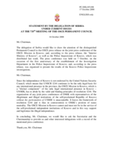 Statement by the Delegation of Serbia on OMiK