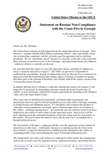 Statement by the Delegation of the United States on the situation in Georgia