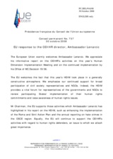 Statement by the French Presidency of the Council of the European Union in response to the report by the Director of ODIHR, Ambassador Janez Lenarcic