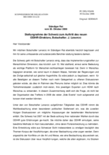 Statement by the Delegation of Switzerland in response to the report by the Director of ODIHR, Ambassador Janez Lenarcic (de)