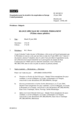 Journal of the 512th Special Plenary Meeting of the Permanent Council/Corrected reissue (fr)