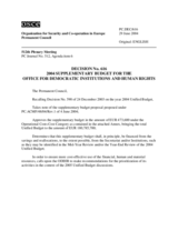 Permanent Council Decision No. 616