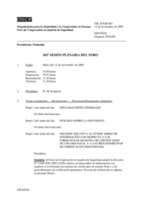 Journal of the 563rd Plenary Meeting of the Forum for Security Co-operation (es)