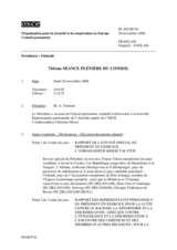 Journal of the 741st Plenary Meeting of the Permanent Council (fr)
