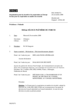 Journal of the 565th Plenary Meeting of the Forum for Security Co-operation (fr)