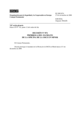 Permanent Council Decision No. 874 (es)
