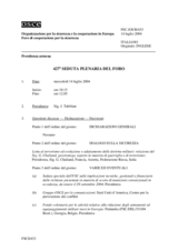 Journal of the 427th Plenary Meeting of the Forum for Security Co-operation (it)