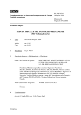 Journal of the 516th Special Meeting of the Permanent Council (it)