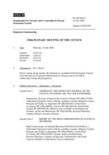 Journal of the 518th Plenary Meeting of the Permanent Council