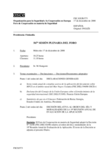 Journal of the 567th Plenary Meeting of the Forum for Security Co-operation (es)