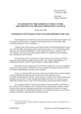 Statement by the French Presidency of the Council of the European Union concerning individual Uzbek cases