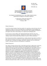 Statement by the Delegation of Norway in response to the address by the Chairperson-in-Office, Minister of Foreign Affairs of Greece, H.E. Dora Bakoyannis