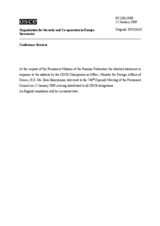 Statement by the Delegation of the Russian Federation in response to the address by the Chairperson-in-Office, Minister of Foreign Affairs of Greece, H.E. Dora Bakoyannis (ru)