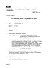 Journal of the 523rd Special Plenary Meeting of the Permanent Council (fr)