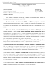 Opening statement by Mr. Miralillet, Director of Strategic Affairs, French Ministry of Defence. (fr)