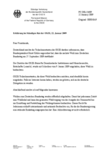 Statement by the Delegation of Germany on the date for the Federal Parliament elections (de)