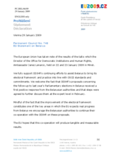 Statement by the Czech Presidency of the Council of the European Union on Belarus