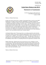 Statement by the Delegation of the United States on Guantanamo