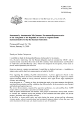 Statement by the Delegation of Latvia in response to the statement by the Delegation of the Russian Federation regarding violation of human rights in EU countries