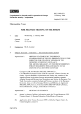 Journal of the 568th Plenary Meeting of the Forum for Security Co-operation