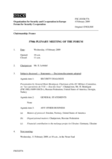 Journal of the 570th Plenary Meeting of the Forum for Security Co-operation