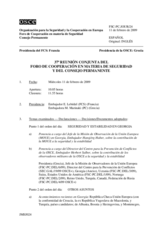 Journal of the 37th Joint Meeting of the Forum for Security Co-operation and the Permanent Council (es)