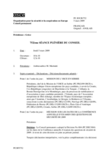 Journal of the 752nd Plenary Meeting of the Permanent Council (fr)