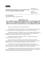 Forum for Security Co-operation Decision No. 1/09 (es)