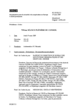 Journal of the 755th Plenary Meeting of the Permanent Council (fr)