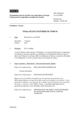 Journal of the 575th Plenary Meeting of the Forum for Security Co-operation (fr)