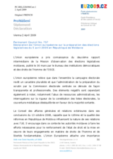 Statement by the Czech Presidency of the Council of the European Union on the preparations for the elections in the Republic of Moldova on 5 April 2009 (fr)