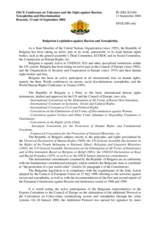 Bulgarian Legislation against Racism and Xenophobia