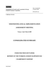 Consolidated Summary of the 2009 Annual Implementation Assessment Meeting