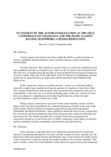 Statement by the Delegation of Austria, session 1