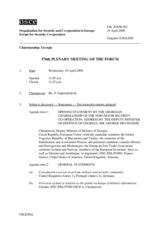 Journal of the 576th Plenary Meeting of the Forum for Security Co-operation