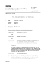 Journal of the 577th Plenary Meeting of the Forum for Security Co-operation