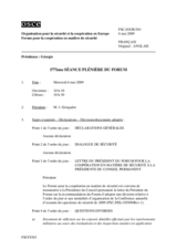 Journal of the 577th Plenary Meeting of the Forum for Security Co-operation (fr)