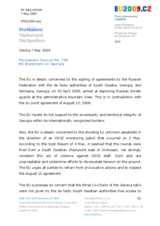 Statement by the Czech Presidency of the Council of the European Union on Georgia