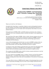 Statement by the Delegation of the United States, workshop session
