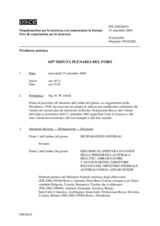 Journal of the 429th Plenary Meeting of the Forum for Security Co-operation (it)