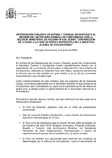 Statement by the Delegation of Spain, also on behalf of Turkey, in response to the report on the Alliance of Civilizations by the Secretary General, Ambassador Marc Perrin de Brichambaut (es)