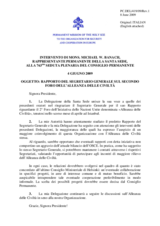 Statement by the Delegation of the Holy See in response to the report on the Alliance of Civilizations by the Secretary General, Ambassador Marc Perrin de Brichambaut (it)