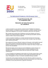 Statement by the Delegation of Netherlands/European Union on the situation in the Transniestrian region of Moldova