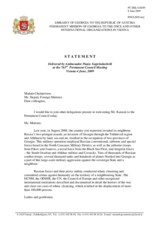 Statement by the Delegation of Georgia in response to the address by the State Secretary, Deputy Minister for Foreign Affairs of the Russian Federation, Grigory Karasin