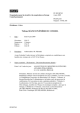 Journal of the 763rd Plenary Meeting of the Permanent Council (fr)