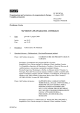 Journal of the 764th Plenary Meeting of the Permanent Council (it)